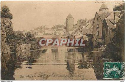 CPA Semur Le Pont Joly et le Donjoit