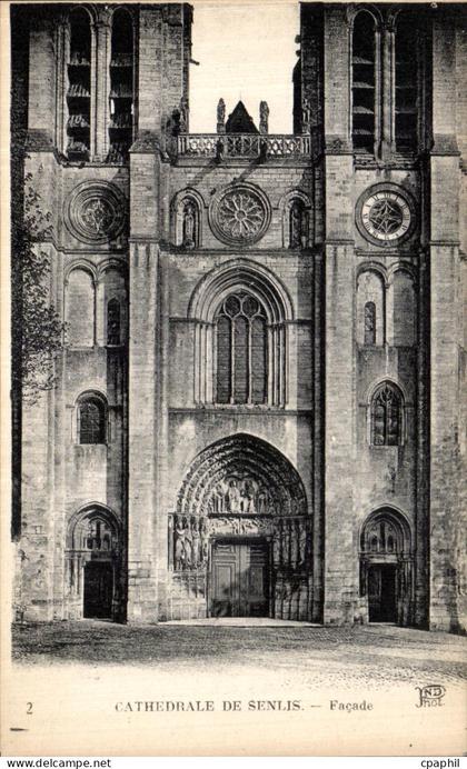 CPA Senlis Cathedrale de Senlis Facade