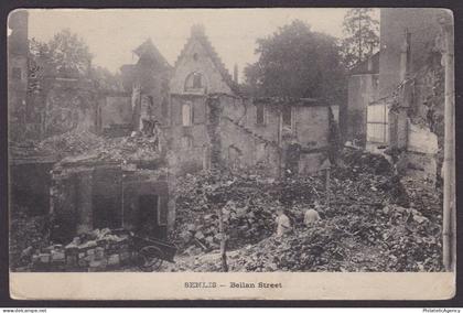 FRANCE, Postcard, Senlis, Bellan Street, WWI