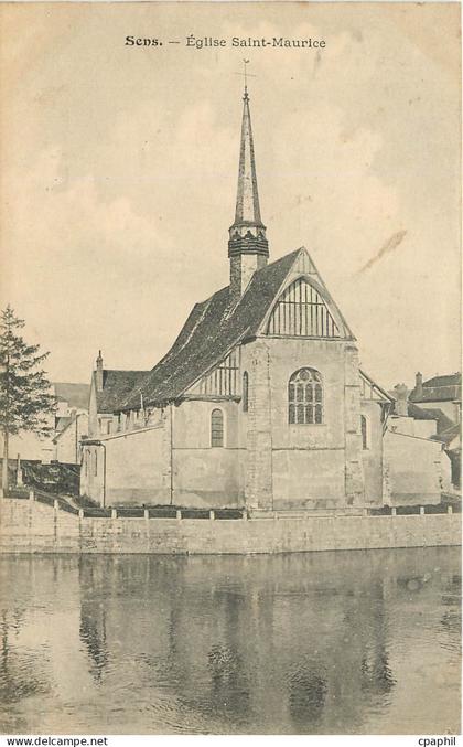 CPA Sens Eglise Saint Maurlee