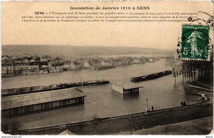 CPA Sens L'Yonne en aval de Sens FRANCE (1452250)