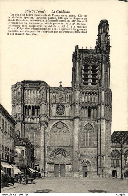 CPA Sens La Cathedrale