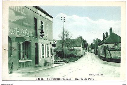 SERGINES - Entrée du Pays