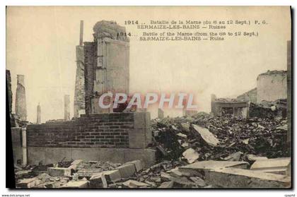 CPA Militaria Sermaize Les Bains Ruines