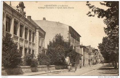 SERRIERES (07) rue école petit attelage