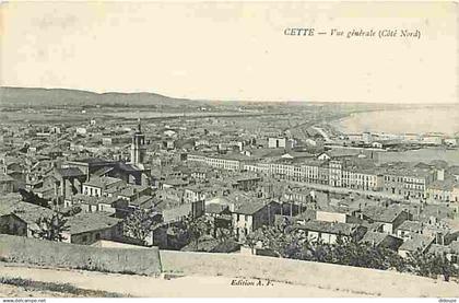 34 - Sète - Cette - Vue Générale Coté Nord - CPA - Voir Scans Recto-Verso