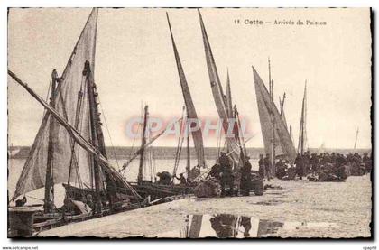 Sete - Cette - Arrivee du Poisson - fish - CPA