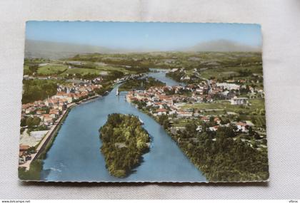 Cpm, Seyssel, vue générale, au fond le barrage, Ain 01