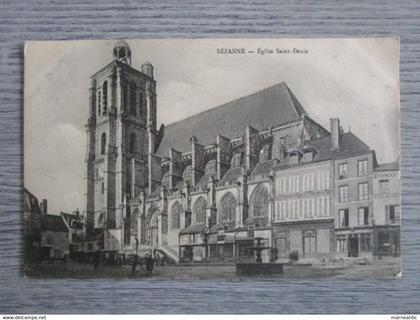 cpa Sezanne(51) église st Denis