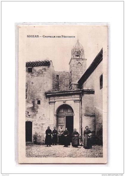 11 SIGEAN Chapelle des Pénitents, animée, ed Palau, 1916