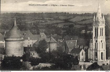 CPA Sille Le Guillaume L'Eglise L'Ancien Chateau
