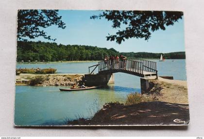 Cpm, Sillé le guillaume, Sillé plage, forêt domaniale, lac, Sarthe 72