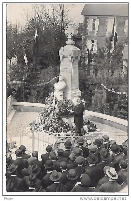 SMARVES - Inauguration du Monument aux Morts - CARTE PHOTO