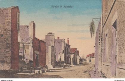 (1246) AK Auberive, zerstörter Ort, Feldpost 1915