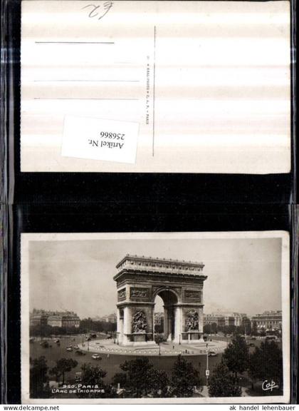 256866,Paris L'Arc de Triomphe Triumphbogen