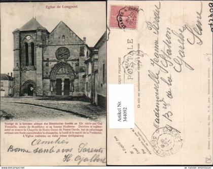 344092,Picardie Aisne Longpont Eglise Kirche
