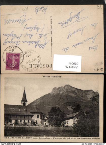 359044,Rhone-Alpes Savoie Saint-Pierre-d'Albigny L'Arclusaz Kirche Bergkulisse