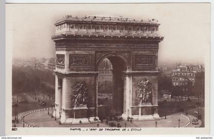 (38159) Foto AK Paris, L'Arc de Triomphe, Triumphbogen, vor 1945
