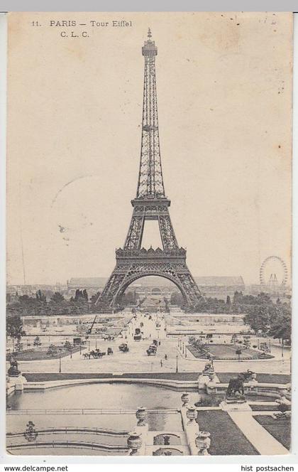 (41438) AK Paris, Eiffelturm, 1905