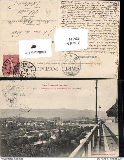 426314,Aquitanien Pyrenees-Atlantiques Pau Jurancon vu du Boulevard des Pyrenees Teilansicht