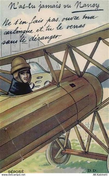 54000 Nancy - Nancy (Frankreich) Leporello Flugzeug I-II - 55119029