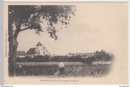 (57260) AK Porcheville, Eglise Saint-Severin-et-Saint-Fiacre, bis um 1905