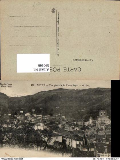 590166,Royat Vue generale du Vieux Royat France