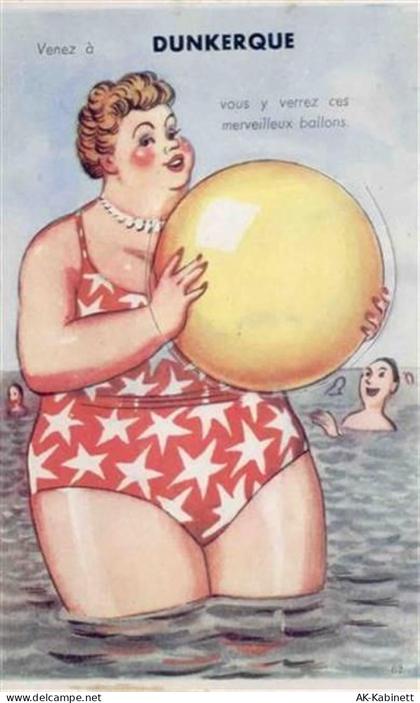 59240 Dunkerque - Dunkerque (Frankreich) Leporello, Ballspiel im Wasser ... - 55095060