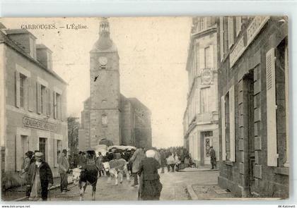 61320 Carrouges 1907 - Kirche Marktszene - 51891029