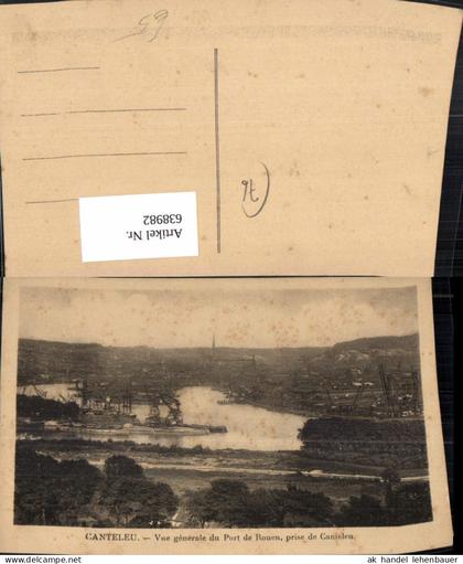 638982,Canteleu Vue generale du Port de Rouen prise du Canteleu France