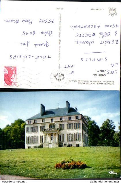 710771 France Blaiserives Haute Marne Le chateau Colonie de vacanes del E.D.F.