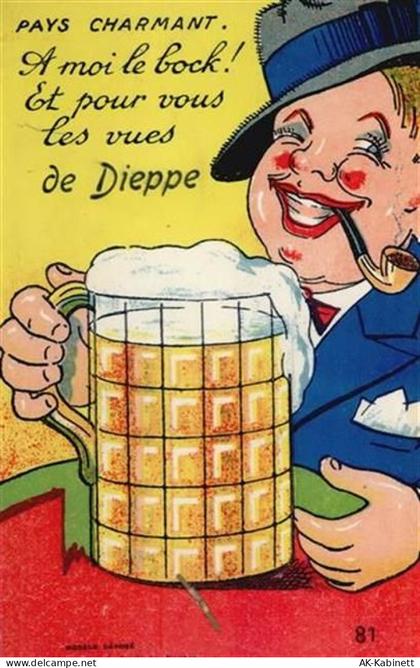 76200 Dieppe - Dieppe (Frankreich) Leporello, Bier I-II (fleckig VS/RS)... - 55095001