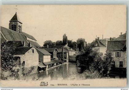 91100 Corbeil-Essonnes - l`Eglise et l`Essonne - 39480412