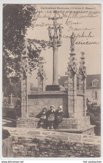 (93835) AK La Forêt-Fouesnant, Calvaire 1905