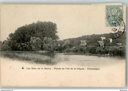 94500 Champigny-sur-Marne 1904 - la Marne Briefmarke Bildseite - 39764580