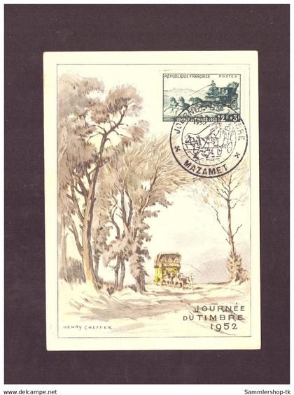 Ansichtskarte Frankreich Mazamet - Journe du Timbre - 1952
