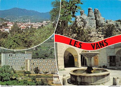 B110731 France Les Vans Vue generale, Les 3 Juges La Fontaine