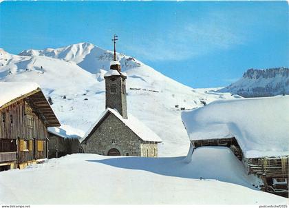 BR14812 Le Grand Bornand Le Chinaillon la chapelle et les pistes   france
