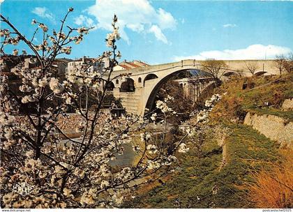 BR15659 Cerisiers en fleurs les 3 ponts ceret   france