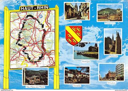 BR84978 haut rhein france huningue mulhouse map cartes geographiques