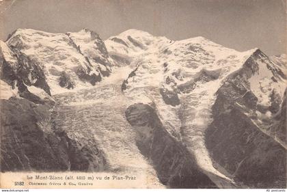 C141 France Le Mont Blanc vu de la Plan Praz 1912 vintage postcard