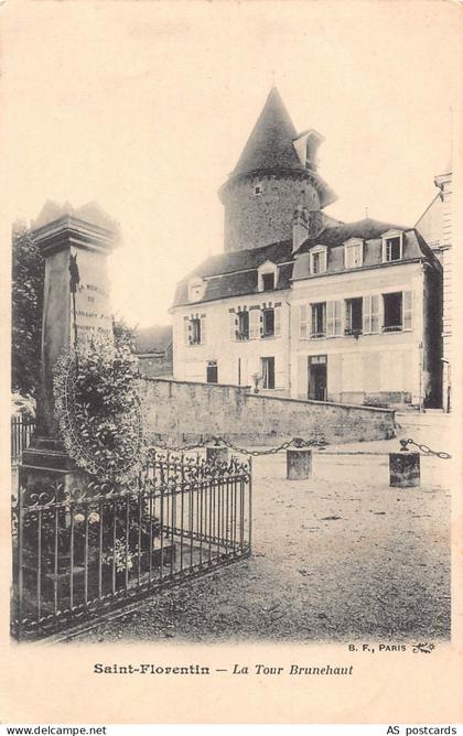 C226 France Saint Florentin La Tour Brunehaut  vintage postcard