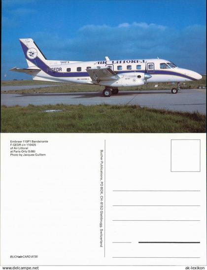 CPA Orly Flugzeug "Air Littoral" auf dem Flughafen 1986