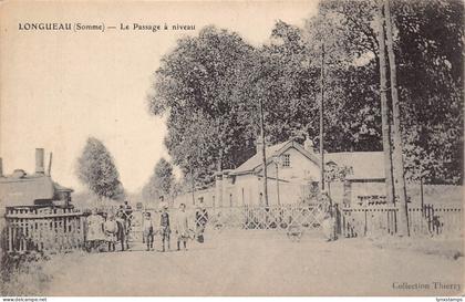 France Longueau Passage a niveau Locomotive Steam Train Children postcard B753