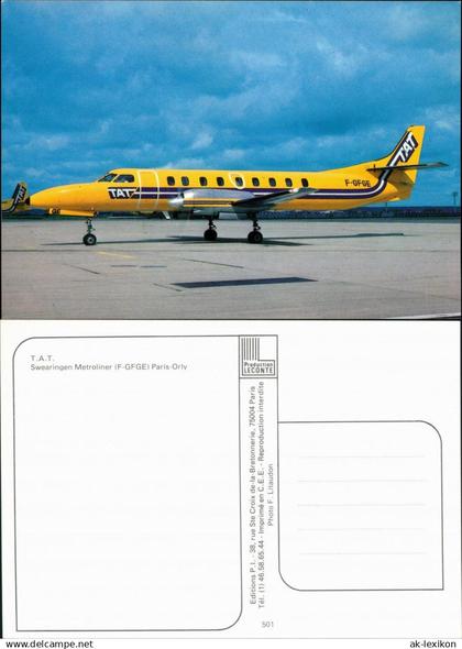 Orly Flugzeug "T.A.T." - Sweringen Metroliner auf dem Flughafen 1985