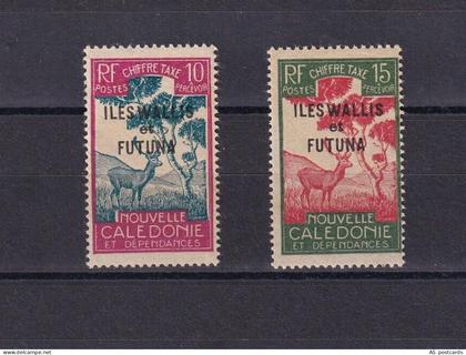 SA16d Wallis and Futuna 1930 Landscape - Overprinted Postage Due stamps
