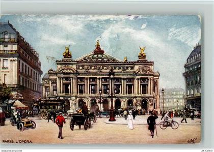 Tucks Oilette Serie Paris III Serie 934 Nr. 20 Paris die Oper - Fahrrad... - 12067225
