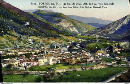 CPA Sospel Vue Generale