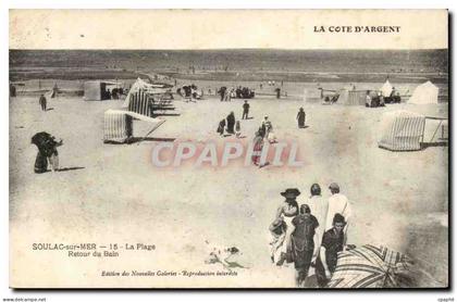 CPA Soulac sur Mer La plage Retour du bain