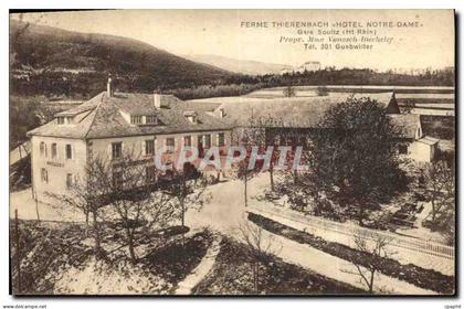 CPA Ferme Thierenbach Hotel Notre Dame Gare Soultz